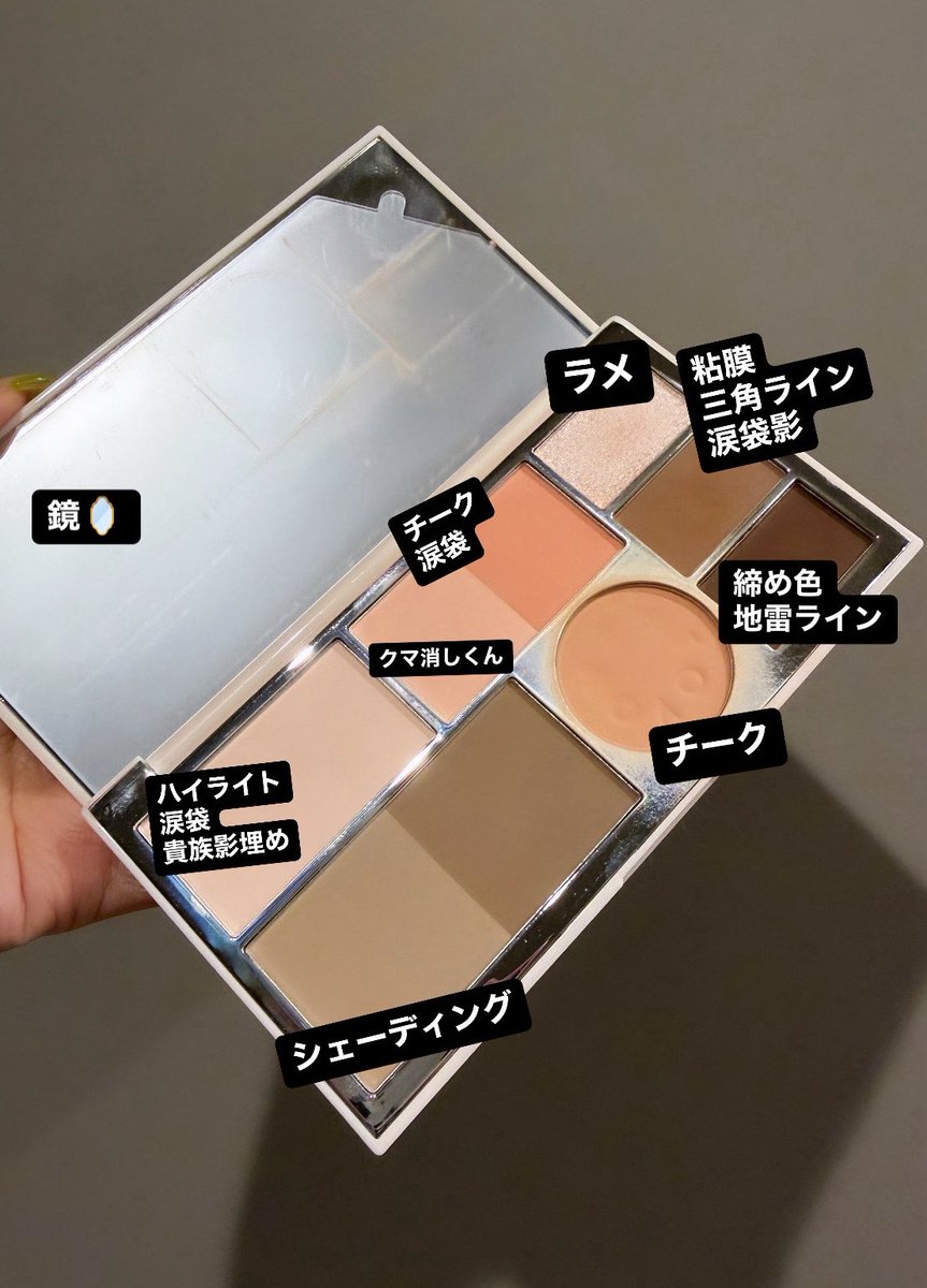 イントゥーユーのマルチパレット 発色も粉質も好きで、これ一個で全部