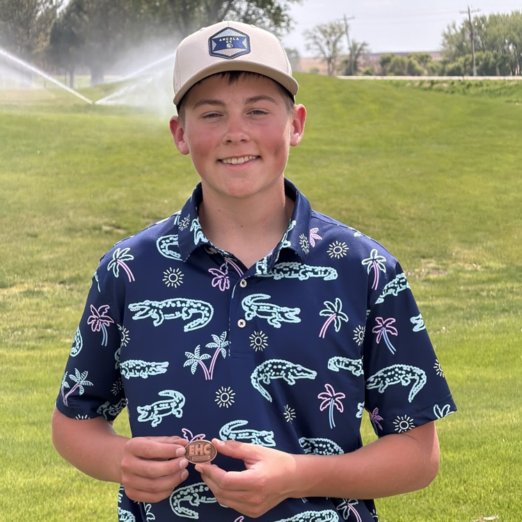 wisnerpilger's tweet photo. Hayden S placed 8th at yesterday’s EHC Golf Tournament with a score of a 93. Congratulations! #wpgators https://t.co/pmlynZwTug