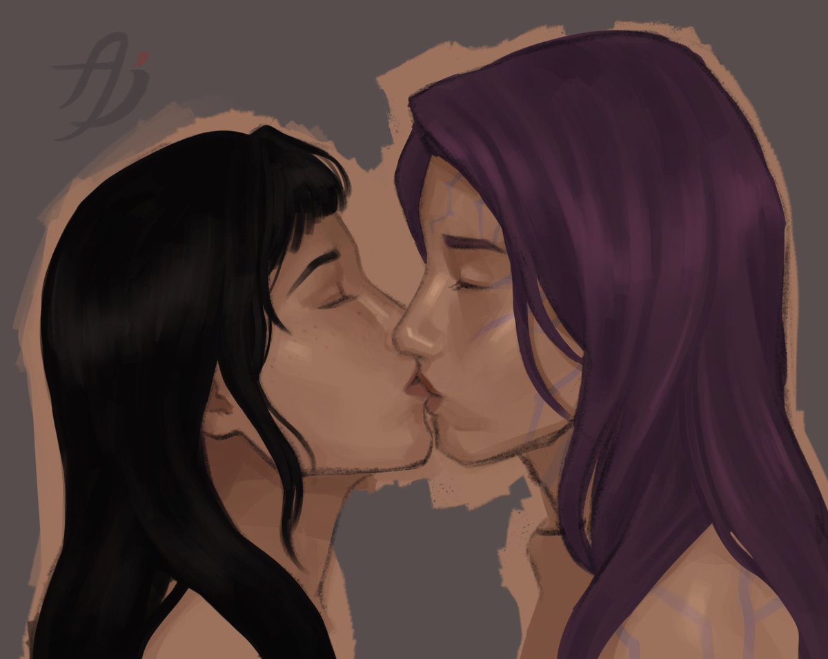 minapenguinchic's tweet photo. Practicing a “painterly” style with looser, messier brush strokes with Zoerumi. Prob not gonna finish this.
#KPOPDEMONHUNTERS 
#zoerumi https://t.co/QRtwm27qIs