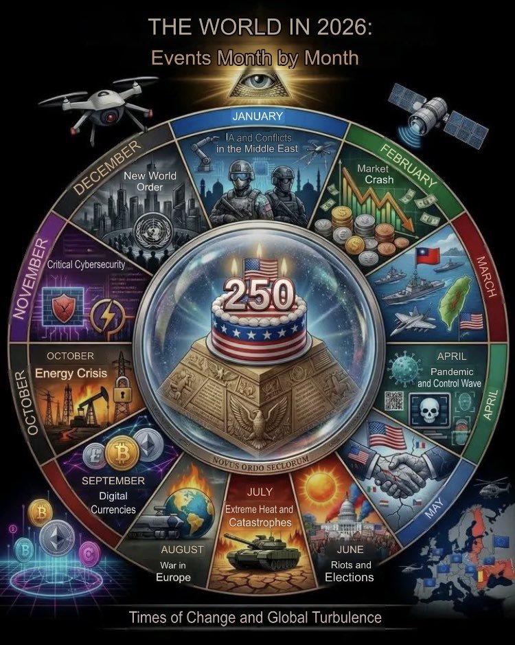 2026年的世界： 每月大事记 THE WORLD IN 2026: Events Month by Month