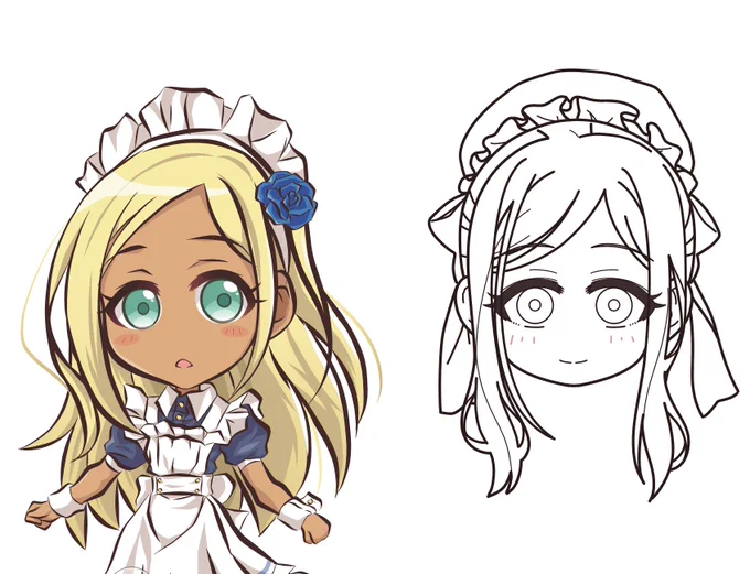 描き直すかと描き始めたら色つけないとライラさんなのか分かんなくなってる ('ω' ;)
