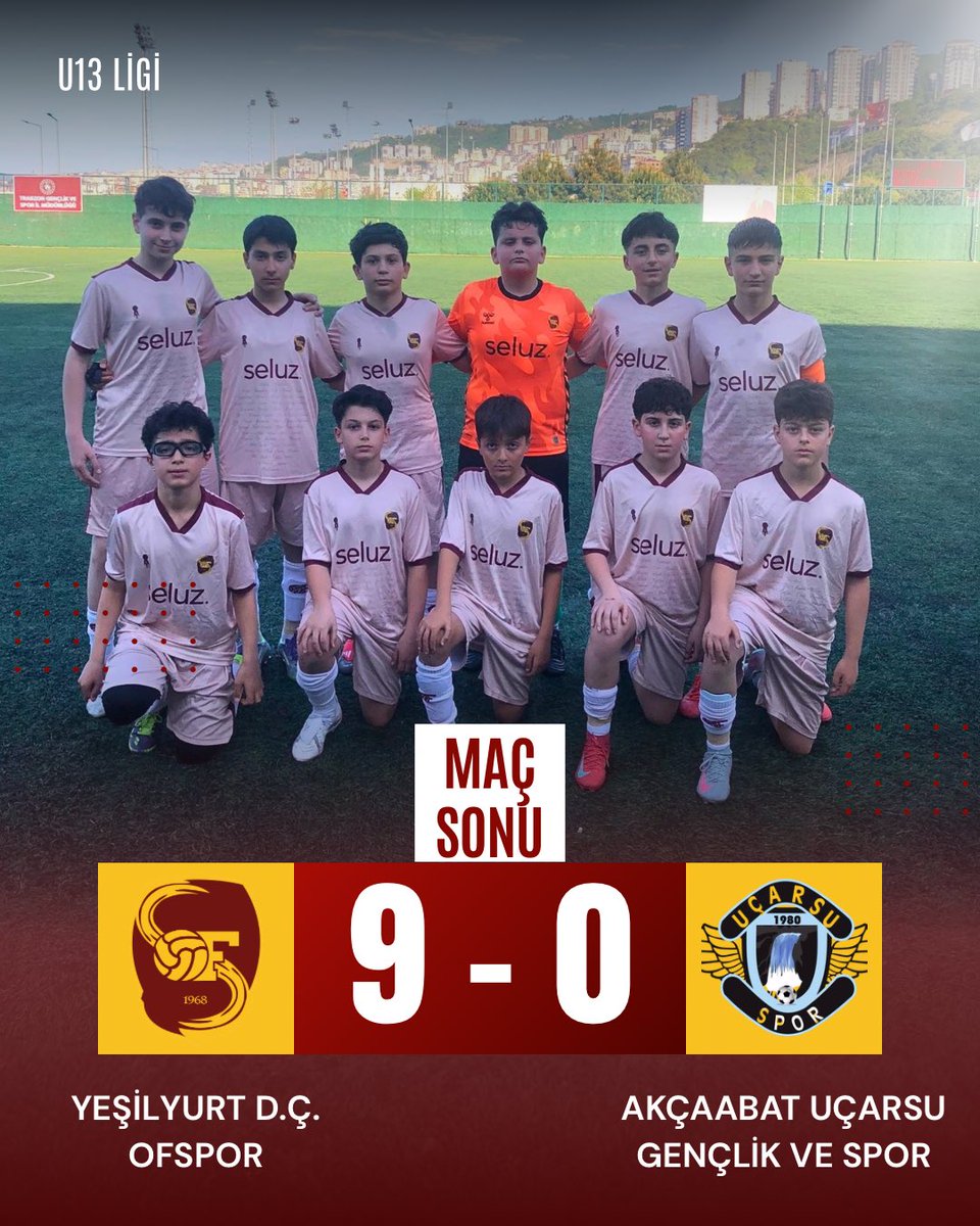 Ofspor's tweet photo. 📣 Karşılaşma sona erdi.
U13 Ligi
Yeşilyurt D.Ç. Ofspor 9-0 Akçaabat Uçarsu Gençlik ve Spor
#ofspor https://t.co/erMPSDEQNh