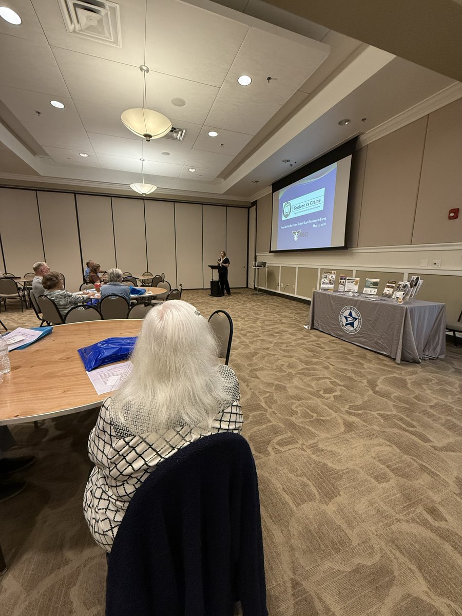 OcoeePD's tweet photo. Thank you to the seniors who joined us today for our Senior Scam Prevention event. Residents learned how to recognize and avoid scams from several agencies and community partners. Education and awareness are key to protecting our community from fraud.
#OcoeePD #Ocoee https://t.co/ooUZ9BD4Mm