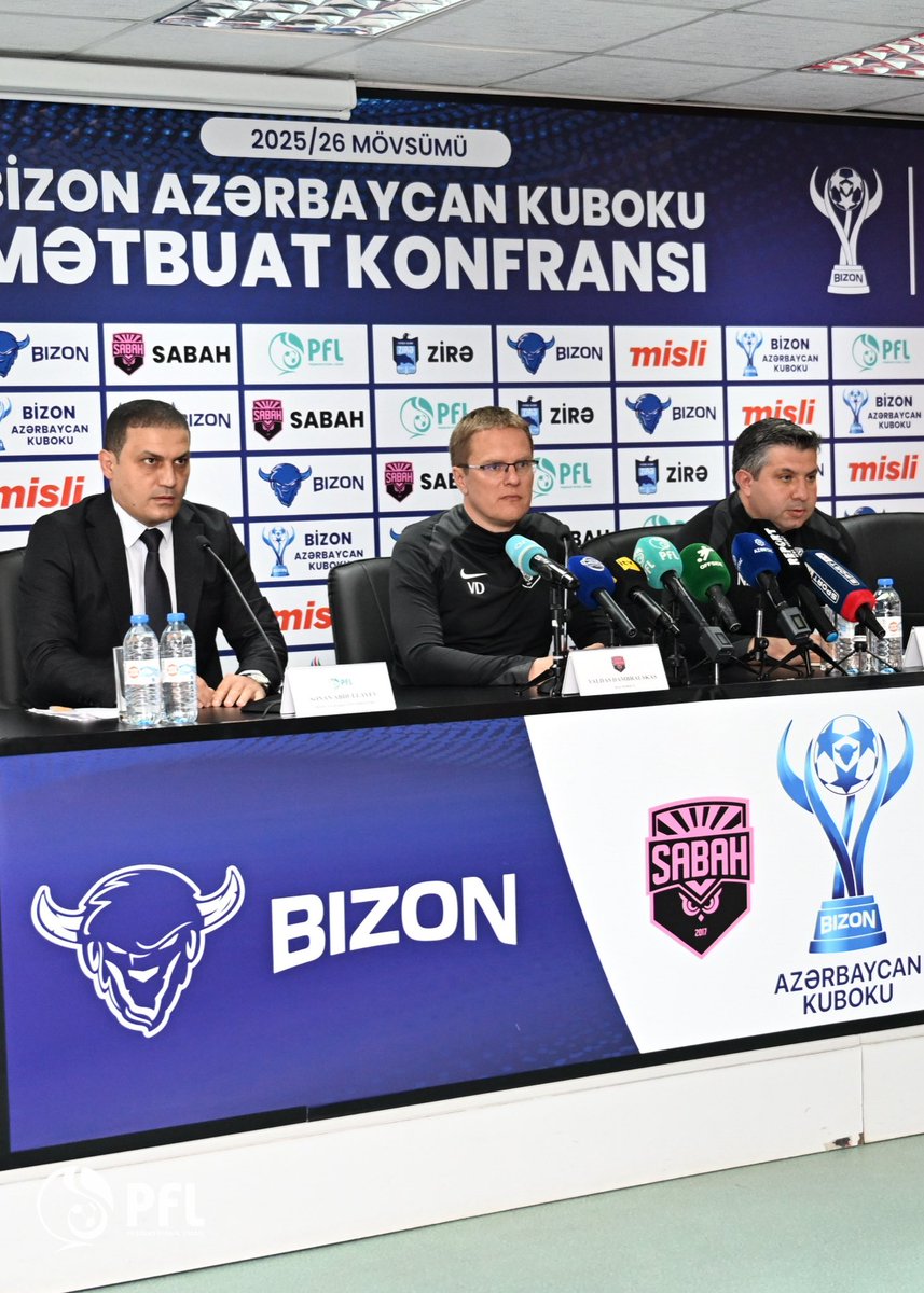 Az_PFL's tweet photo. 🏆 Bizon Azərbaycan Kuboku 2025/2026 final / Mətbuat konfransları 📸

#azpfl #pfl #bizonazərbaycankuboku https://t.co/S1gqQrPfAN