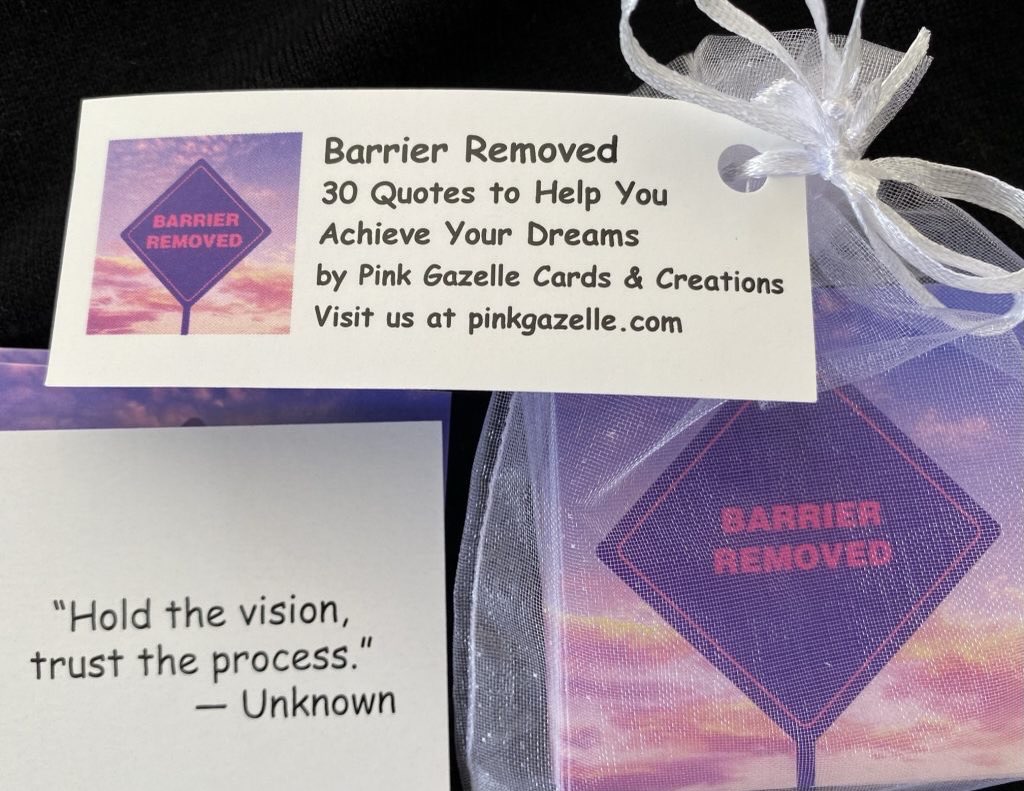maryanne_pope's tweet photo. “Goals are good for setting a direction, but systems are best for making progress.”
– James Clear

Our "Barrier Removed" motivational quote cards can start your day off on the right foot...

Available at the Etsy store: https://t.co/KQxi9p6AJo
#goodquotes #quotestoleverage #overcomeobstacles