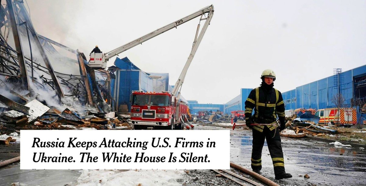 Russian strikes on facilities linked to U.S. companies in Ukraine have become systematic, but the Trump administration has remained silent, — The New York Times
Since summer 2025, sites connected to Cargill, Coca-Cola, Boeing, Mondelez, Philip Morris, Flex Ltd., and Bunge have
