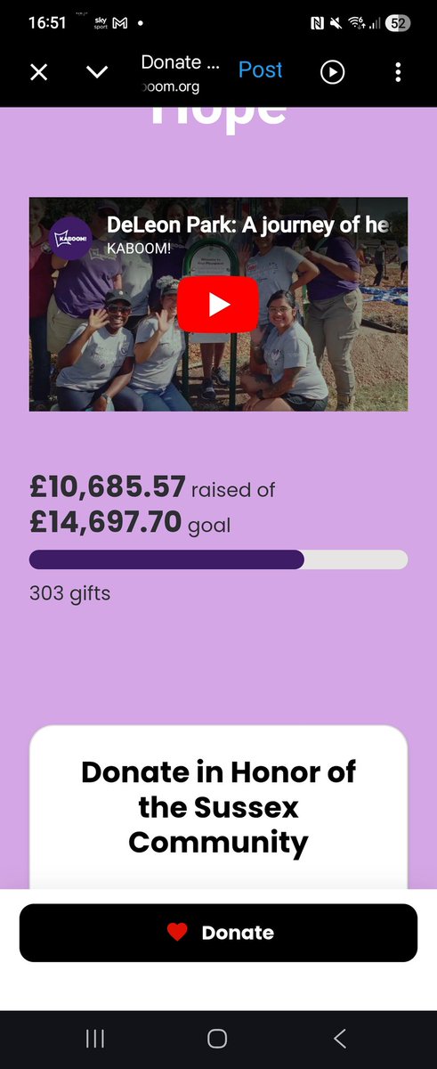 Emma1240's tweet photo. Fantastic how much has been raised.Fair play to each and everyone who has donated. โค๏ธ
#KABOOM
#ShowUpDoGood
#SeedsOfHope ๐ฑ
#ServiceIsUniversal https://t.co/UZg6UYGJGK