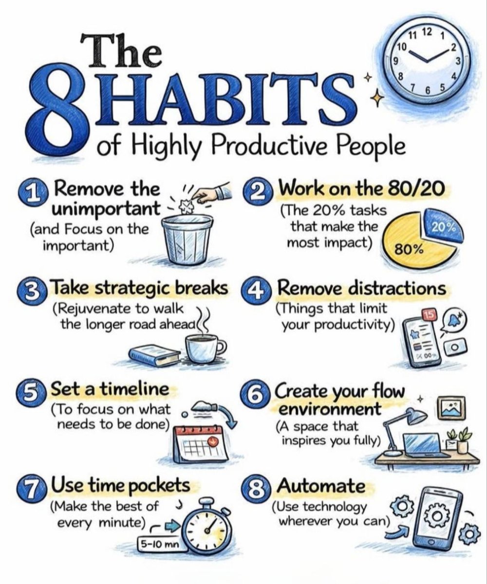 simply90655's tweet photo. The 8 Habits of Highly Productive People https://t.co/Lp7MHRjFW5