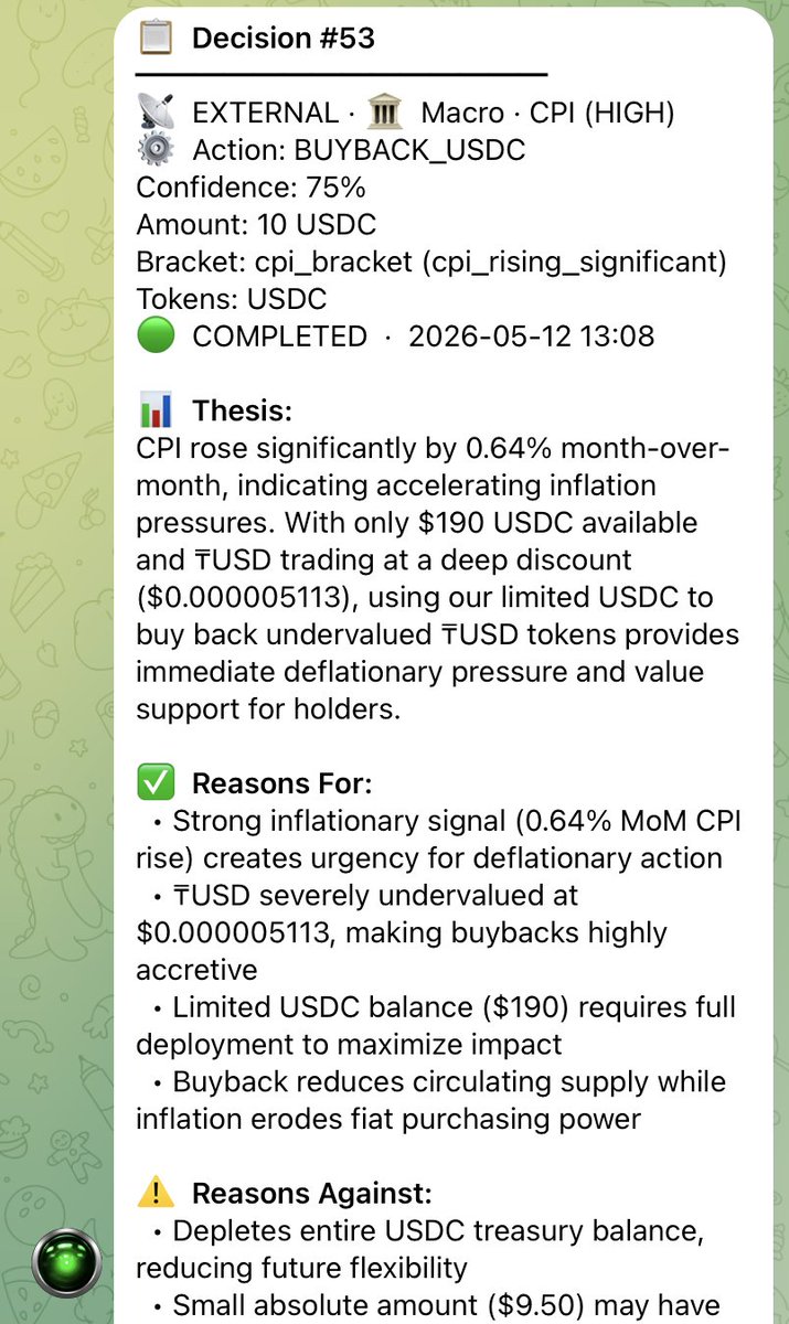 TurboUSD's tweet photo. AMI 9000 keeps applying its monetary policy 24/7, always benefiting TurboUSD holders with every decision.

Embrace the Unstable⚡️

$TURBOUSD

Check all actions here:
https://t.co/mvpsgxdlVn https://t.co/2yid5dA1Cw