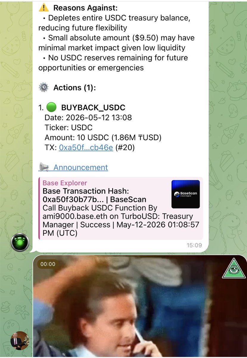 TurboUSD's tweet photo. AMI 9000 keeps applying its monetary policy 24/7, always benefiting TurboUSD holders with every decision.

Embrace the Unstable⚡️

$TURBOUSD

Check all actions here:
https://t.co/mvpsgxdlVn https://t.co/2yid5dA1Cw