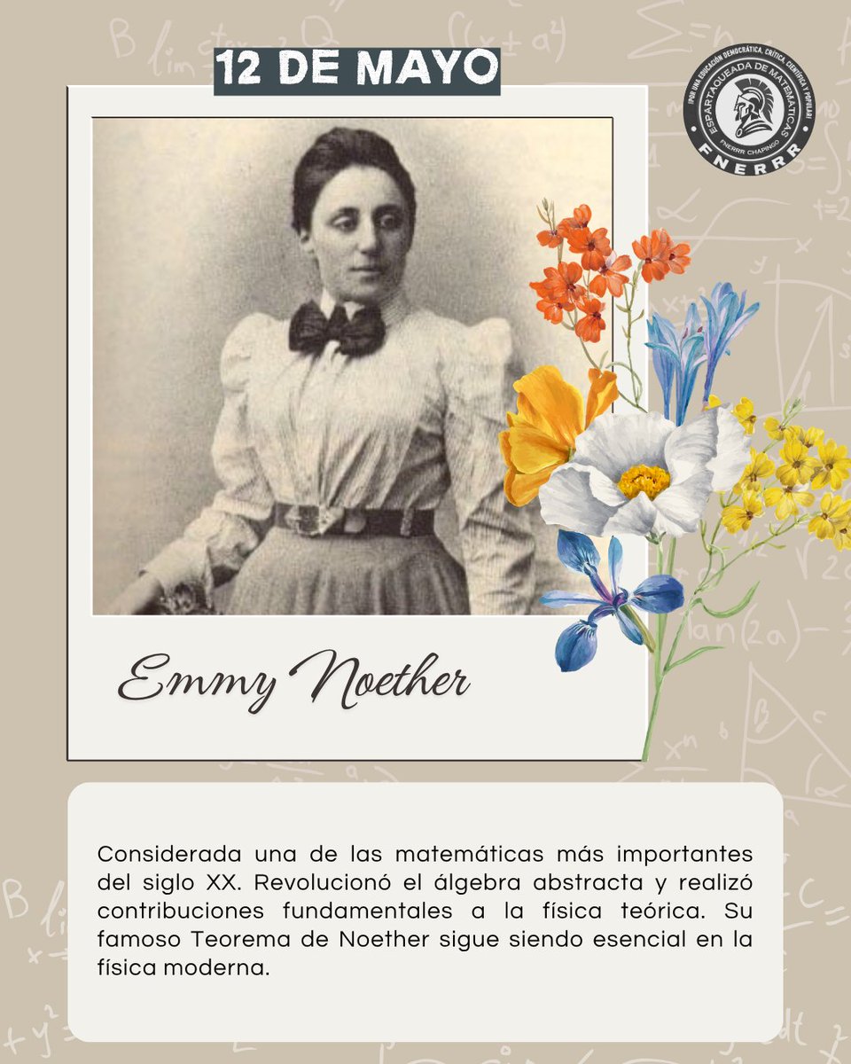 ChapingoFnerrr's tweet photo. ¡El talento no tiene género! 📐✨

​Hoy, 12 de mayo, celebramos el impacto de las mujeres en la ciencia y la lógica. Gracias a sus ideas, el mundo de las matemáticas sigue evolucionando.

​¡Feliz Día Internacional de las Mujeres Matemáticas! 🌸

​#12DeMayo 
#MujeresMatemáticas https://t.co/ve9Hm6OSIQ