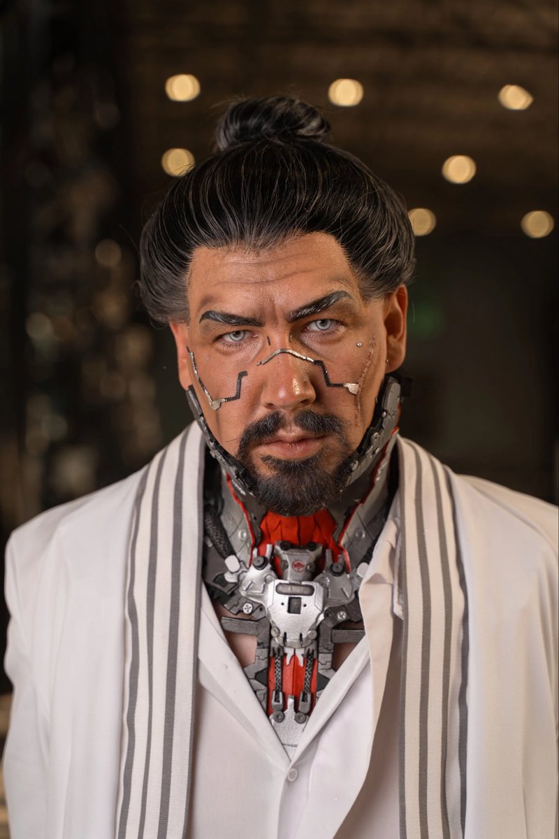 DanilaLucky's tweet photo. Goro Takemura Cyberpunk 2077 in the final version, if you chose the ending for Arasaka. 
#cosplay #cyberpunk2077 #arasaka #cdprojektred https://t.co/m89P0bKy9O