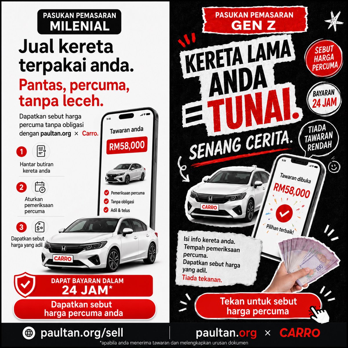 paultan's tweet photo. Nak beli kereta baru? Bagaimana cara dapatkan harga terbaik untuk trade in kereta lama dengan bayaran segera?
