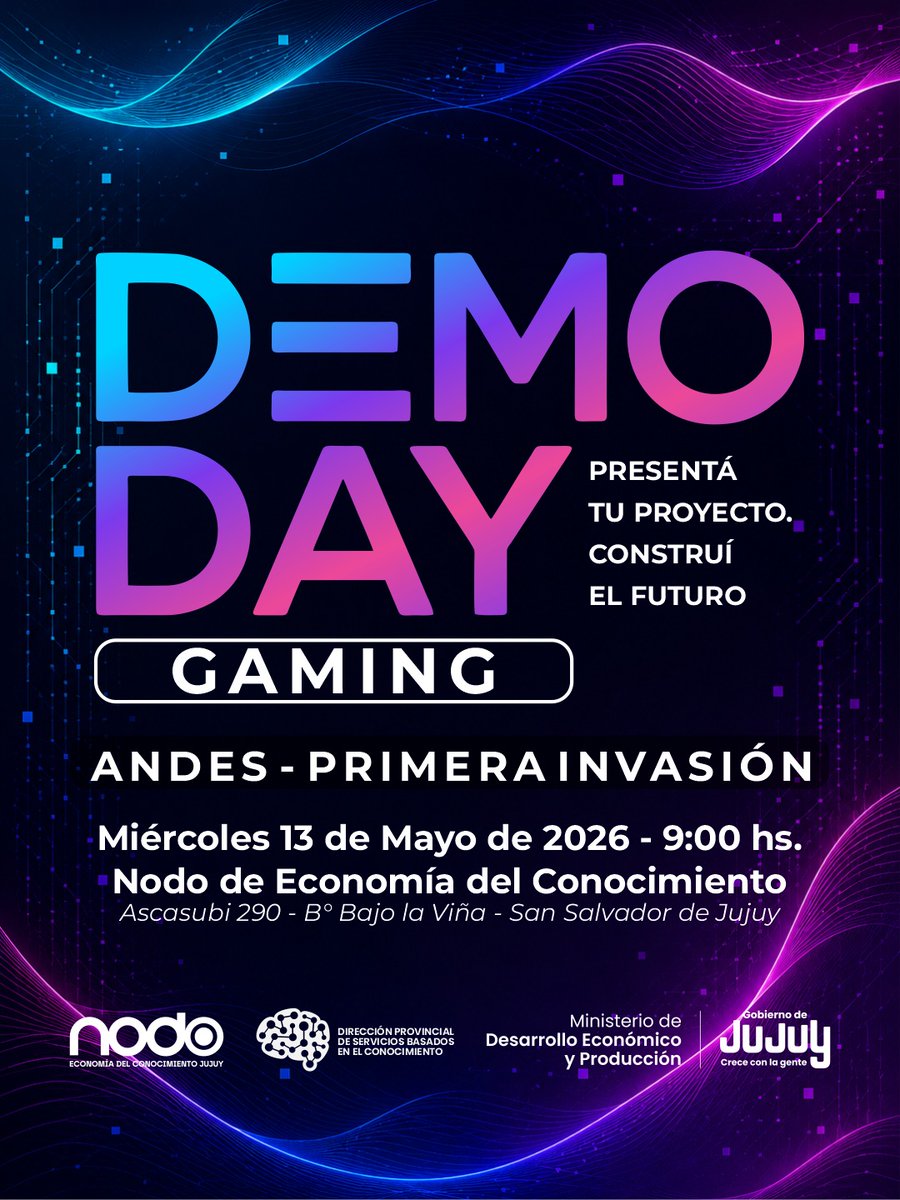EstudioAndes's tweet photo. Compatriotas! 

Vamos a estar por Jujuy mostrando un poquito del proyecto. 
¡Si andan por la vuelta son bienvenidos! https://t.co/OcpakpAxwR