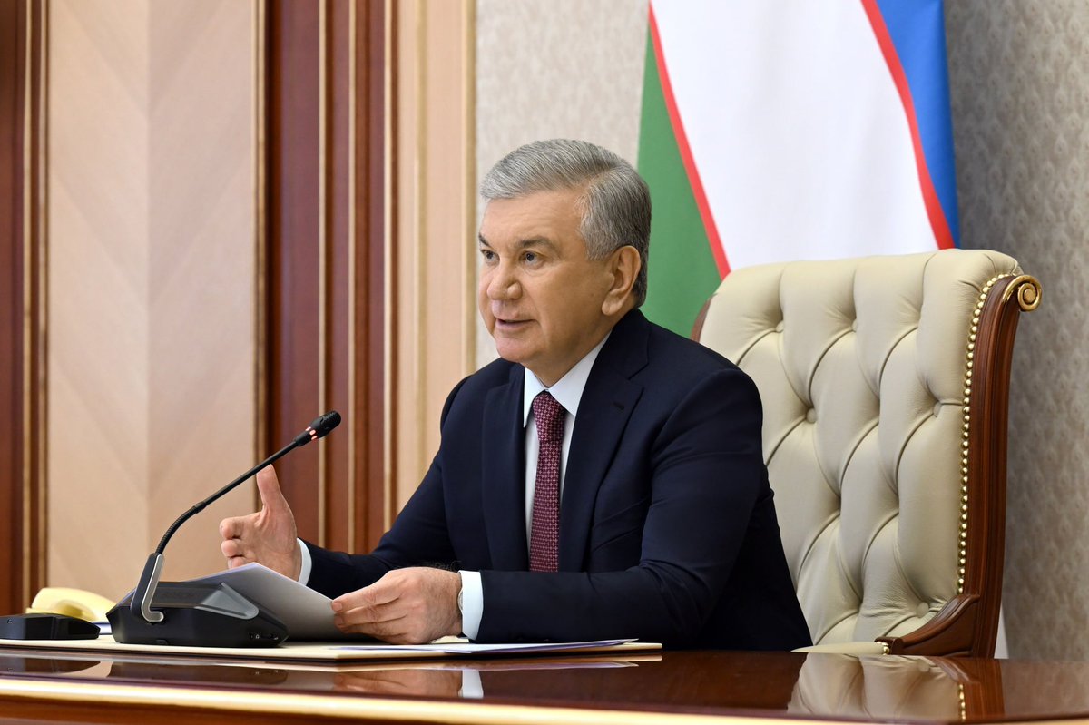 Shavkat Mirziyoyev's Press-service tweet media