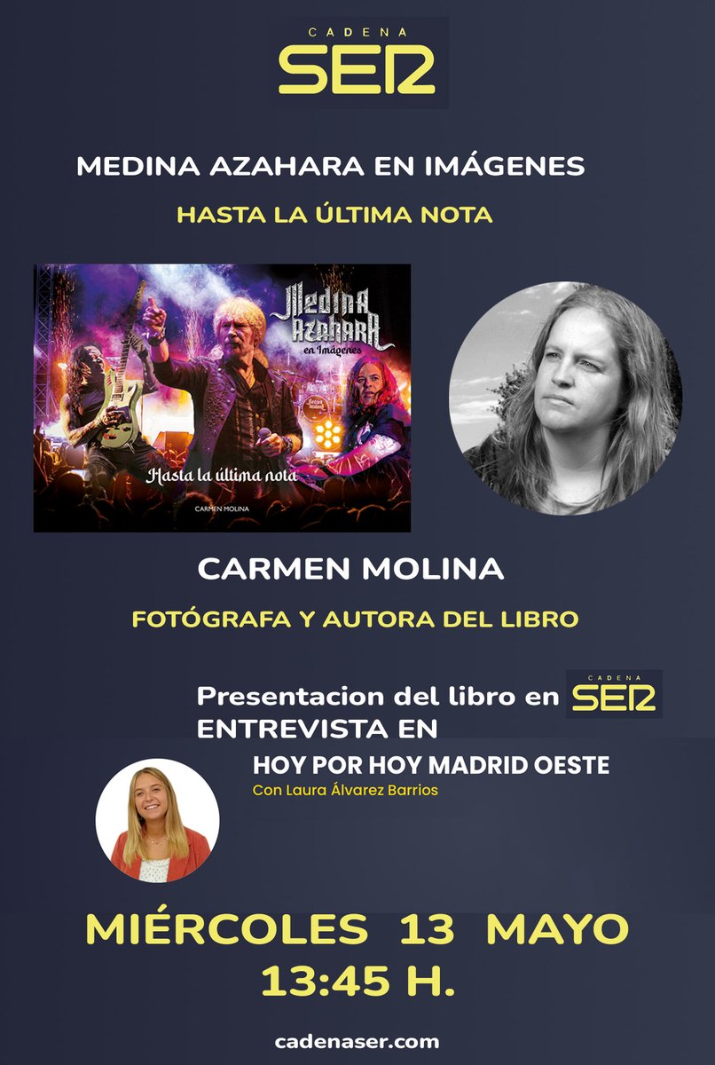 CMolinaPhoto's tweet photo. Nos oímos mañana en @La_SER Madrid oeste. 
A las 13:45 h. #medinaazaharaenimagenes 
#hastalaultimanota https://t.co/SRp9BaqRt8