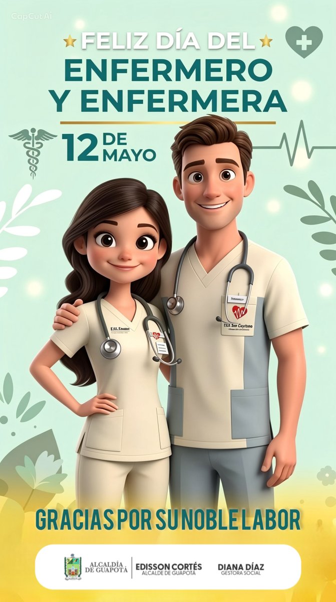 Guapota_S's tweet photo. Hoy celebramos la vocación, la entrega y el amor con el que cada enfermera cuida la vida de los demás.
Gracias por su paciencia Y su compromiso 
Su labor no solo sana cuerpos, también brinda esperanza, tranquilidad y humanidad.

¡Feliz Día de la Enfermera!
💙👩‍⚕️👨‍⚕️ https://t.co/mN1KgliJty