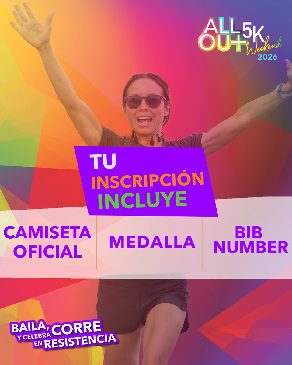 trueselfpr's tweet photo. Inscribirte incluye:
🎽 camiseta oficial
🏅medalla oficial
🏷️ bib number

Sabemos que las coleccionas y esta edición está llena de color y resistencia. ¡LAS NECESITAS!

Completa tu inscripción https://t.co/853zQbQ7bF https://t.co/D7FKBGC8Hx