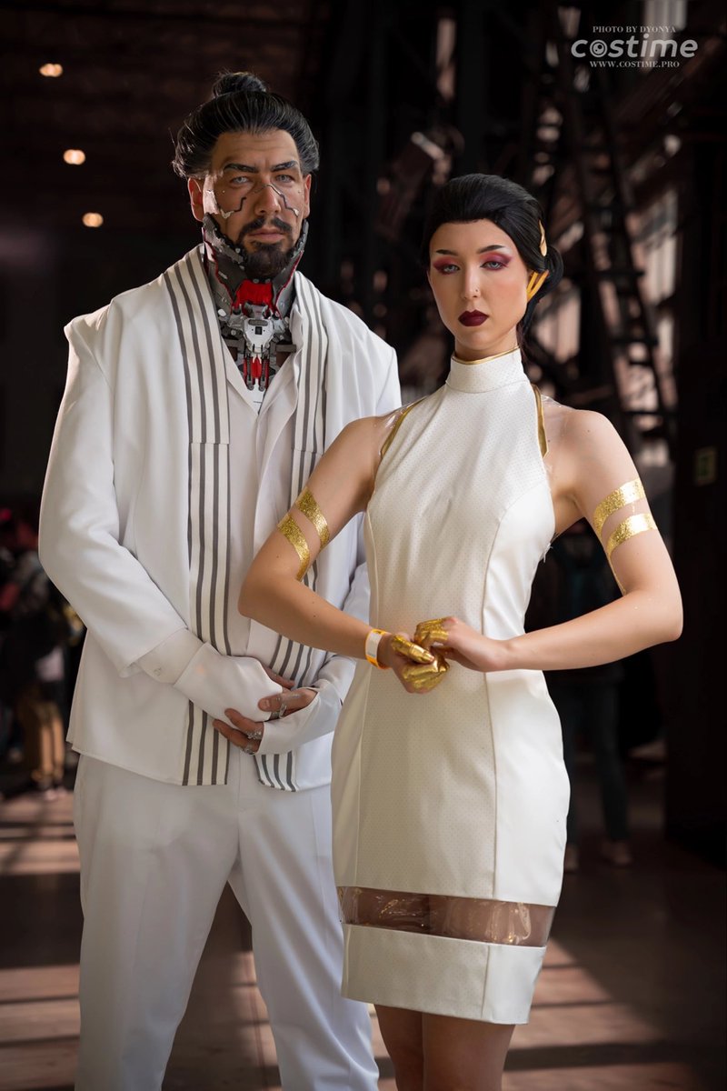 DanilaLucky's tweet photo. A very serious duet Goro Takemura and Hanako Arasaka (cosplay by Kerry Raynor). 
#cosplay #cyberpunk2077 #arasaka #cdprojektred https://t.co/tFK5sqkgCl