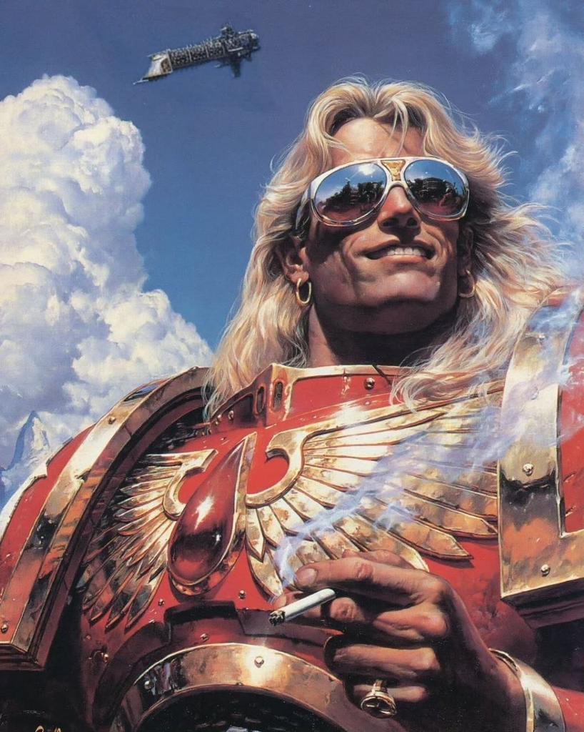 DieselJack4584's tweet photo. @grado33728630 @frenchdemon666 Mexicans don't get a chapter or even a slight reference in 40k, but the vikings and the mongols do, even the only 'black' chapter is because they're burnt from volcanoes https://t.co/V2SMUow450