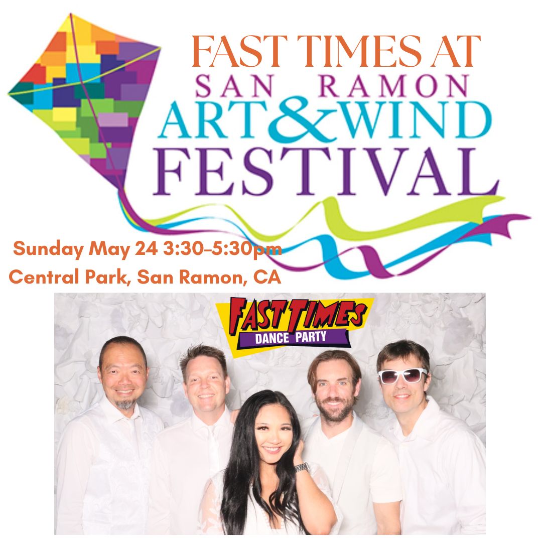 FastTimes80s's tweet photo. Let's go fly a kite at The San Ramon Art &amp; Wind Festival. Fast Times will be headlining the Main Stage Sunday May 24 3:30-5:30pm in San Ramon's Central Park. 
For More Info: https://t.co/8oQeUdTLDB
#FastTimes 
#FastTimes80s 
#FastTimesBand 
#FastTimesRocks 
#FastTimesDanceParty https://t.co/iE3xt82kk6