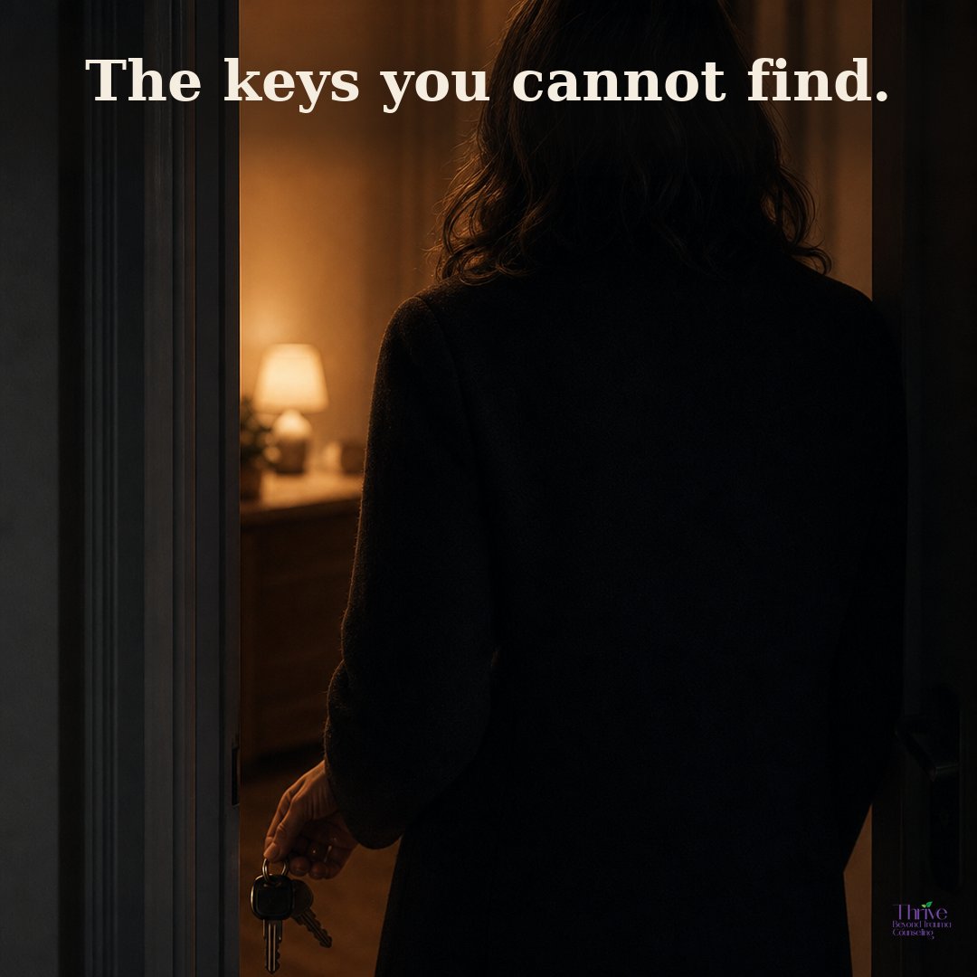 Tbeyondtrauma's tweet photo. The keys you cannot find. The words that stop mid-sentence. The appointment that was on the calendar, gone. You have been calling this losing your mind. #CCPS #PartnerBetrayalTrauma https://t.co/tjsOUh2RoY