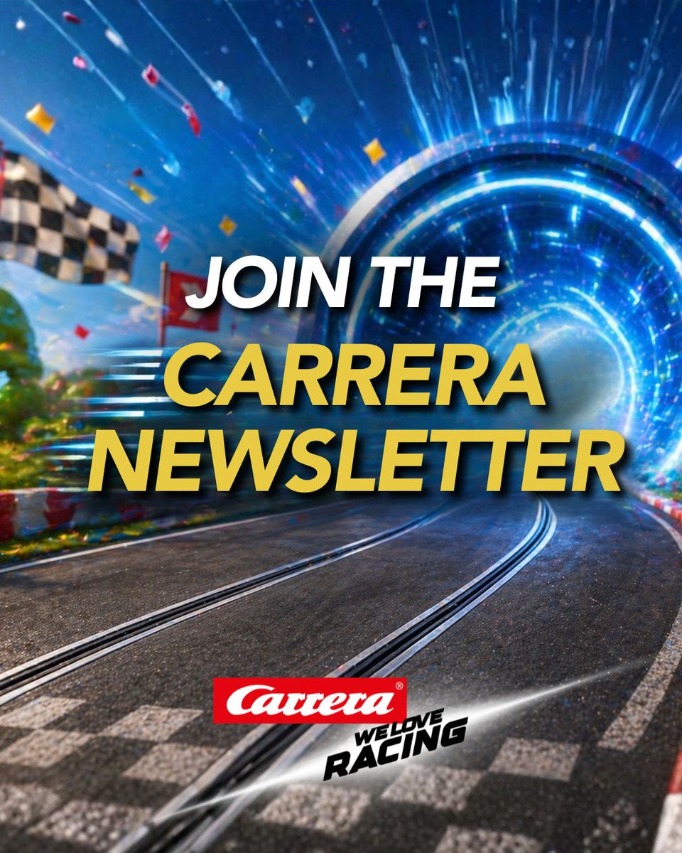 carrera_usa's tweet photo. Ready for the next lap? π
New sets. New speed. New rivalries.
Donβt miss a drop, join the Carrera newsletter. ππ¨
#Carrera #SlotCarRacing #RacingFans #ToyRacing #SignUpNow https://t.co/NYUAVznDGW