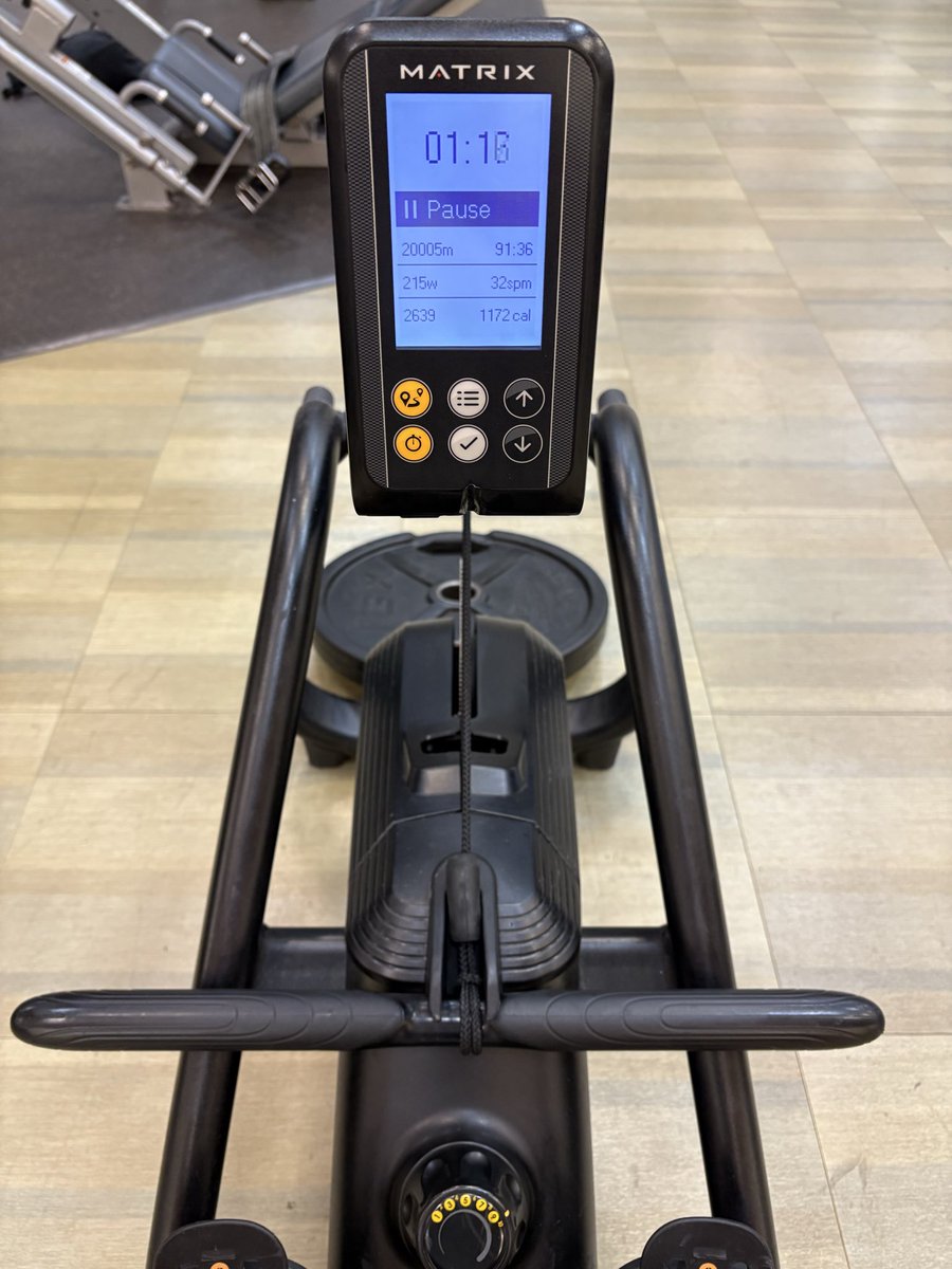 Void_Chasers's tweet photo. Remember to clock into the gym! 💪⏱️ Hope to beat my record on the rowing machine at 20,000 meters again soon! https://t.co/f8x7dSQK4T