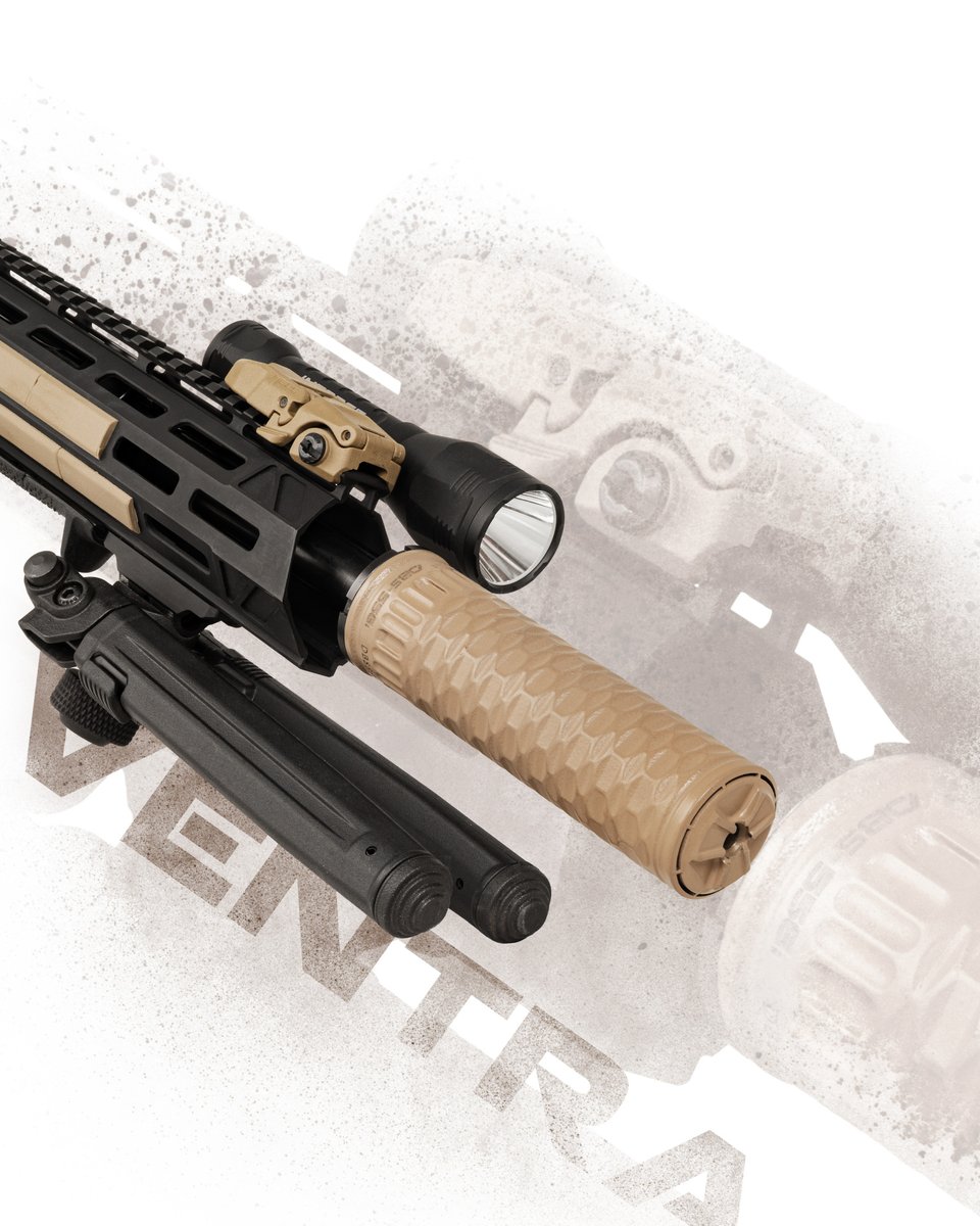 DBFirearms's tweet photo. Some brands use suppressors as a visual prop. Ventra is built from 718 Inconel, the same alloy used in jet engine components. Full-auto rated. No barrel restrictions. That's not aesthetics. That's engineering. #DiamondbackFirearms #Ventra #Suppressor #718Inconel #FullAutoRated https://t.co/et4fB9qaA0