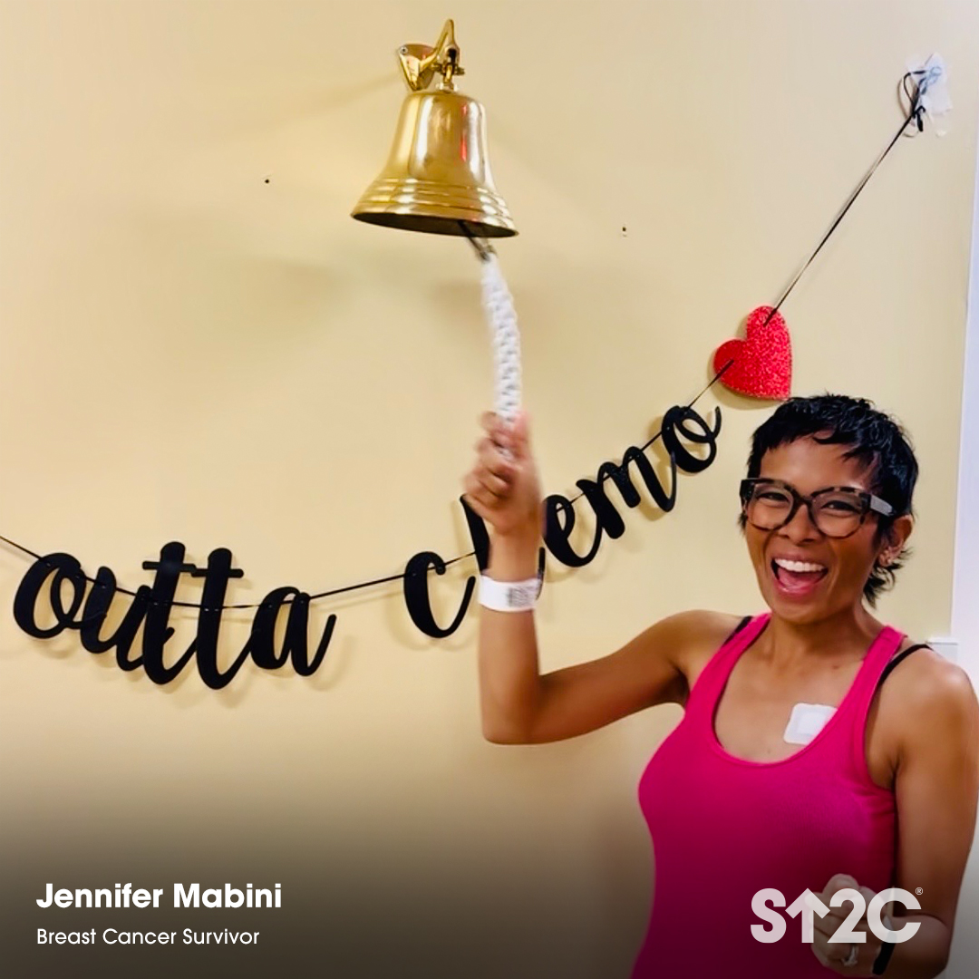 SU2C's tweet photo. Jennifer Mabini was 41 and a busy mom of two when she was diagnosed with breast cancer. “My diagnosis was a turning point for me to show strength for my kids and lead me to make some changes to finally take care of myself.” ️🧡 
 
Your support to #StandUpToCancer can help give people like Jennifer more time with their loved ones. Consider an early gift for our #DayOfGiving at https://t.co/h7PQflWOSi.