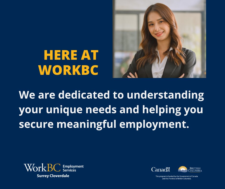 WorkBCSC's tweet photo. 🤔 Feeling like your job applications aren’t getting noticed? WorkBC has helped countless individuals tailor their applications and stand out. 

➡️ Visit our website!
*Note: Some services have additional eligibility criteria

#JobSearch #WorkBC #EmploymentBC https://t.co/zNsEwdKo12