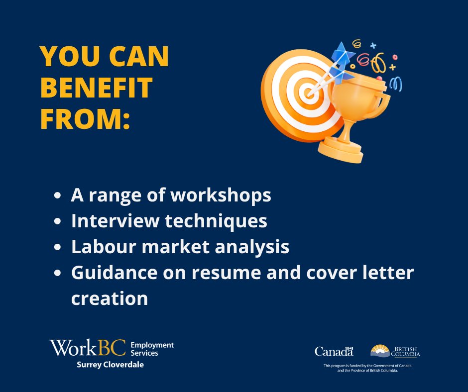 WorkBCSC's tweet photo. 🤔 Feeling like your job applications aren’t getting noticed? WorkBC has helped countless individuals tailor their applications and stand out. 

➡️ Visit our website!
*Note: Some services have additional eligibility criteria

#JobSearch #WorkBC #EmploymentBC https://t.co/zNsEwdKo12