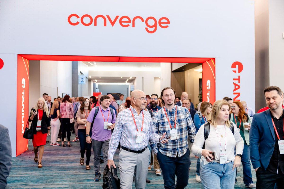 Tanium's tweet photo. Exciting news — #TaniumConverge 2026 is around the corner, and registration opens soon! 🎉

From November 16 - 19, join us in Las Vegas to experience insightful keynotes, informative breakout sessions, hands-on labs, and so much more: https://t.co/ystWAJczuO https://t.co/X2gWdpFtO8