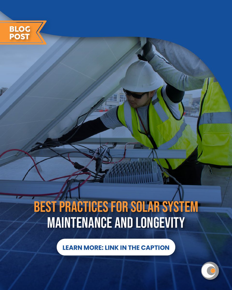 TyconSys's tweet photo. 👀 Solar system maintenance best practices play a critical role in ensuring the long-term reliability and performance of solar power infrastructure. 

❗  Read full article here:
https://t.co/Rqou6WTIII 

 #TyconSystems https://t.co/AO5eBRPMi0