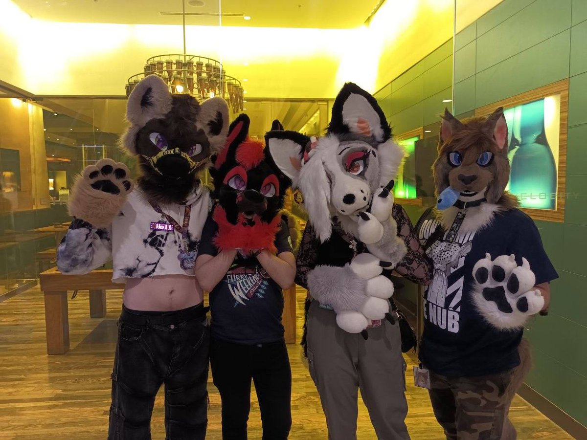 RealKingKonrad's tweet photo. Thanks for a fantastic FWA, didn't take too many pics, so here's some. Thanks to everyone I met, took pics with and got hugs from. Looking forward to the next con #FWA2026 #FWA #Fursuit https://t.co/zQfEYE0kk5