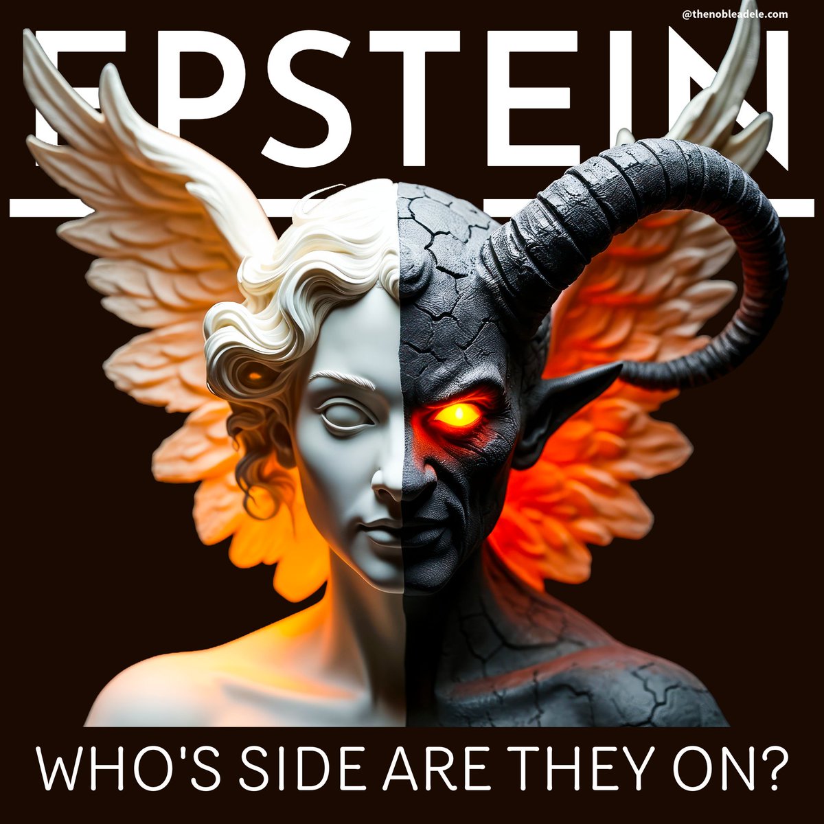 thenobleadele's tweet photo. Republicans: Force the unredacted files out now or admit you're protecting predators. Stop hiding behind "nothing to see" and stand on the right side of history. Survivors deserve the truth, and we aren't moving on... #EpsteinFiles #EpsteinDidntKillHimself #GhislaineMaxwell #ReleaseTheEpsteinFiles