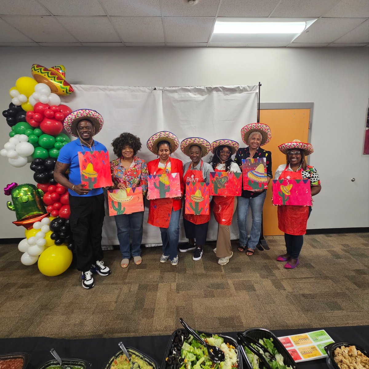 ATLCASA's tweet photo. Cinco de Mayo or Cinco de Paint-o? Why not both? We had a blast during our themed team building activity last week! 🎨 🌮 https://t.co/WvycQGEp1Q