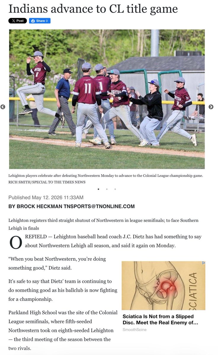 _jcdietz's tweet photo. When you play for each other great things can happen!
8th seeded Tribe advance to CL Championship! https://t.co/wkvKLX02SS