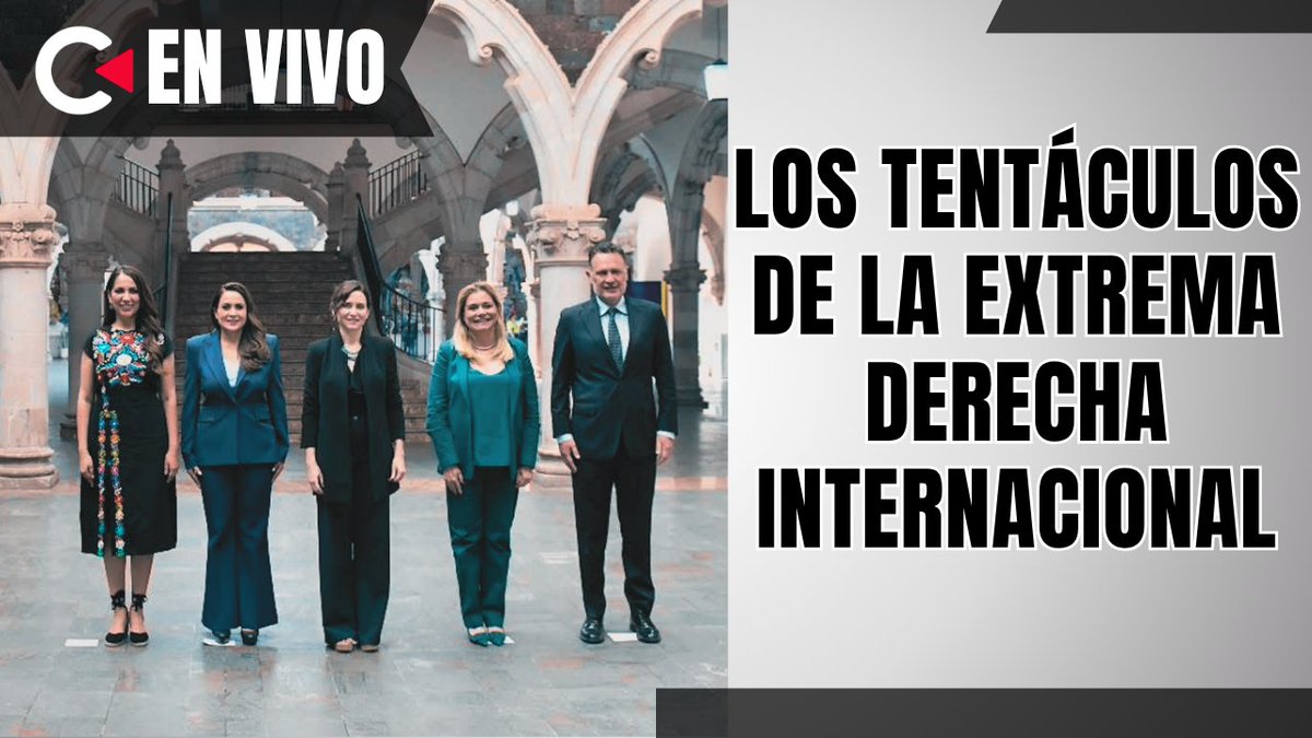 contralinea's tweet photo. CONTRALÍNEA EN VIVO | A través de #Facebook y #YouTube con Nancy Flores (@Nancy_FloresN)

Nuestro tema de hoy: Los tentáculos de la #extremaderecha internacional

- Para ello, entrevistaremos a la doctora Perla Valero, profesora investigadora del @CIDE_MX

-También hablaremos con los doctores Ruth Dávila y Alberto Tena (@AlbertoTenaC), académicos del #CIDE, sobre el Ier Coloquio Internacional “Red de Estudios de #ExtremasDerechas en el Mundo”, que habrá en ese centro de estudios el 19 y 20 de mayo

-Y presentaremos la #información más relevante de las últimas 24 horas y de la conferencia de prensa encabezada el día de hoy por la titular del #PoderEjecutivo federal (@Claudiashein)

👇🏻👇🏻👇🏻
https://t.co/mCLShyDdSE