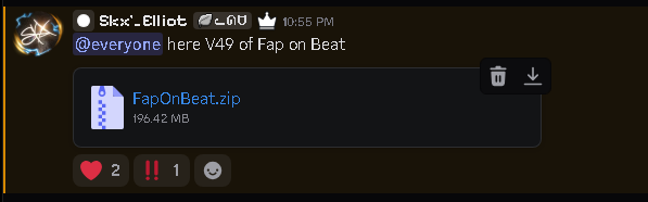 SKxx_Elliot's tweet photo. i just drop FapOnBeat on my discord
you can go check out and it's free https://t.co/sCYqk2fSvp