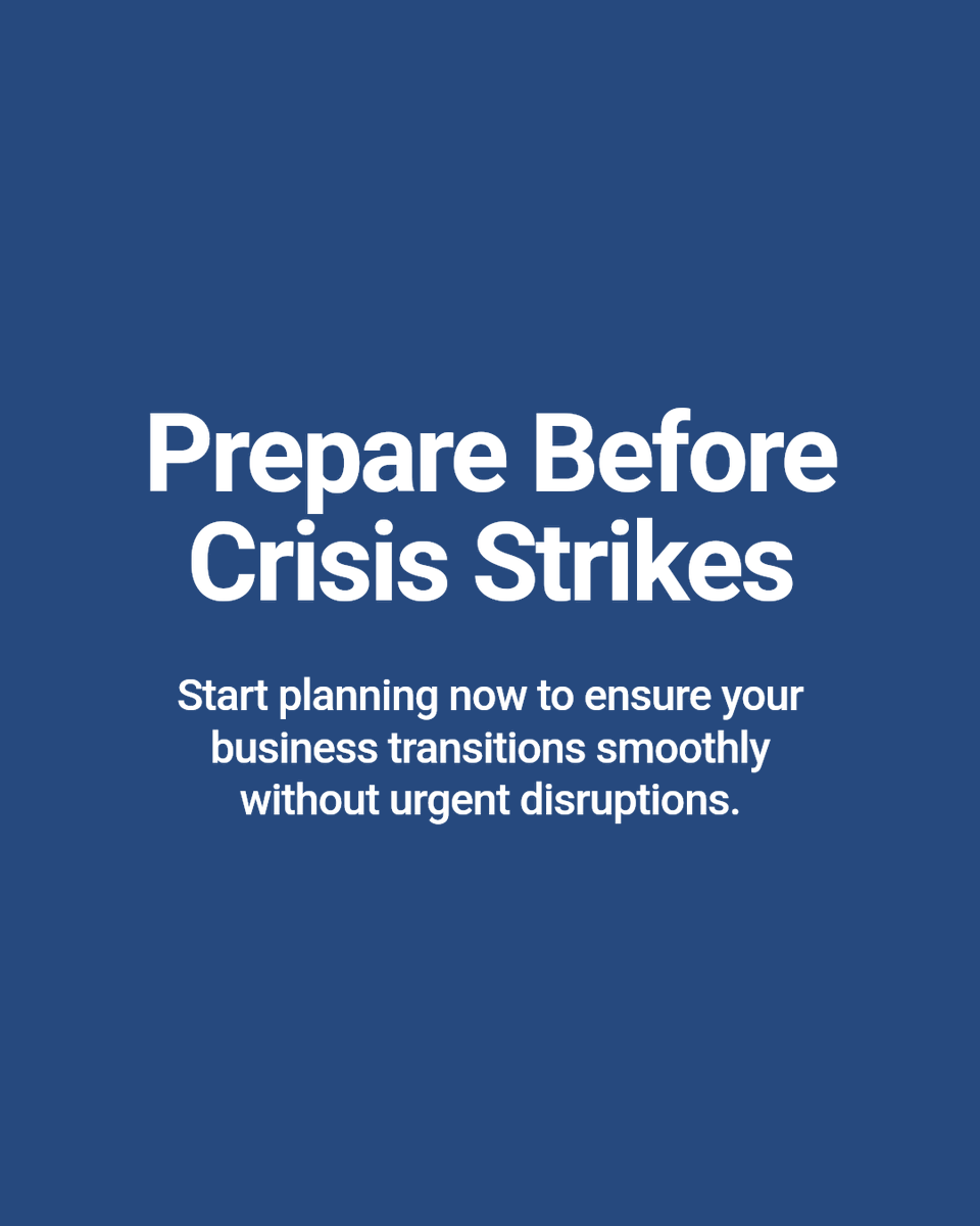 Shidoosh's tweet photo. Business continuity planning isn't about reacting when things go wrong. It's about preparing while you have time—so transitions happen smoothly, not urgently. Start early, avoid crisis, and protect your business's future.

https://t.co/Eob2s6z1si https://t.co/dH21xd1Fg8