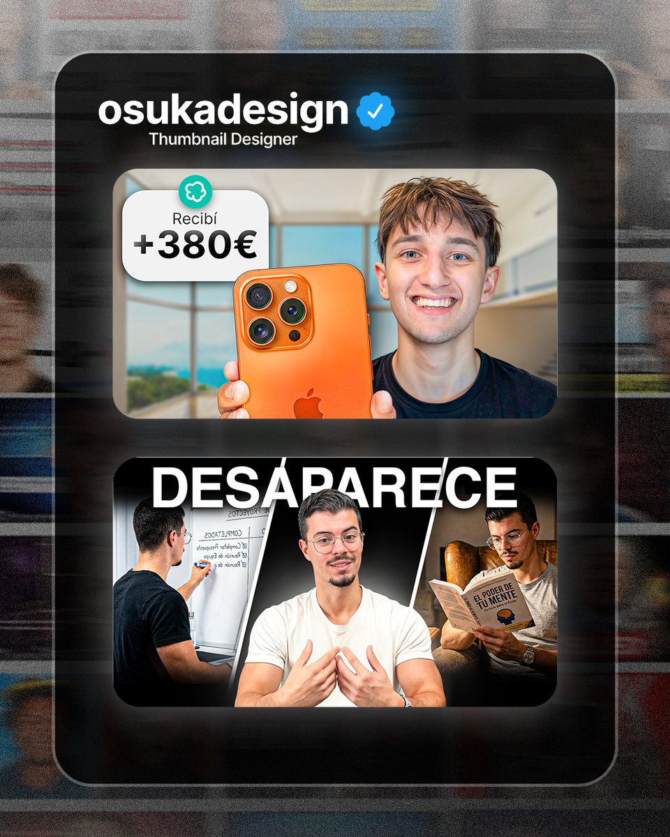 Oscar | Thumbnail Designer tweet media
