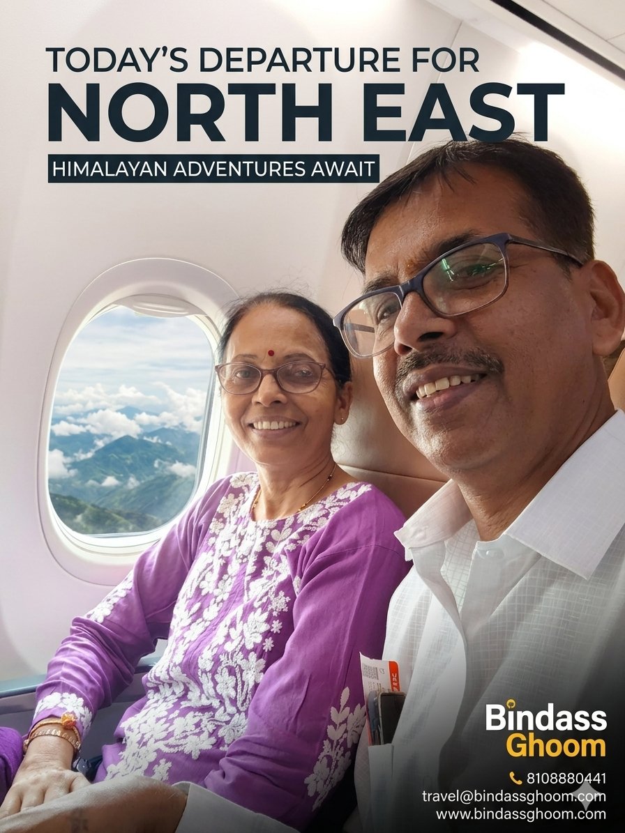 bindass_ghoom's tweet photo. ✈️ Today’s Departure for North East 🌿
New places. New memories. New adventures. ❤️

Traveling with Bindass Ghoom 💙
📞 8108880441
🌐 https://t.co/Tz4olHbnNK

#NorthEast #TodaysDeparture #BindassGhoom #TravelWithUs https://t.co/dIiVjoDtsS