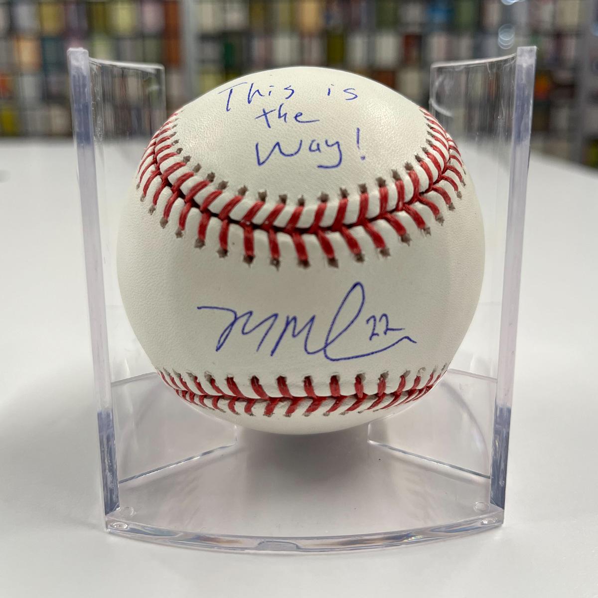 The Force is strong with this signed ball from Mason Miller 🔥

Repost and reply for a chance to win it!

Experience Star Wars: The Mandalorian and Grogu only in theaters May 22