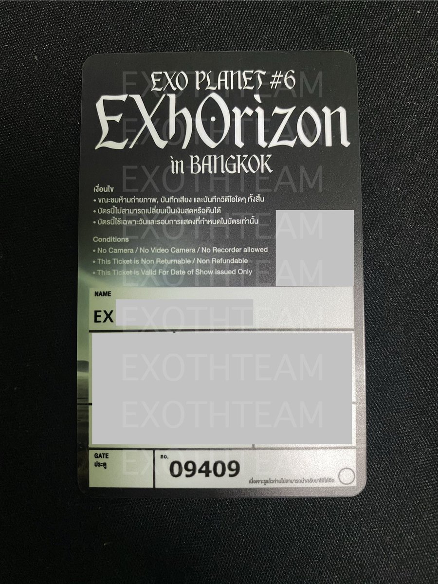 ‼️ ขอย้ำอีกครั้งสำหรับการเข้าคอน
- บัตรรอบเมมเบอร์ชิพวีเวิส
ตรวจบัตรโดยใช้ 2 อย่าง
1.เลขเมมข้างหลังบัตรแข็ง
2.เปิดหน้าเมมเบอร์ชิพผ่านแอพวีเวิสเท่านั้น
เลขเมมตรง = เข้าคอน
เลขเมมไม่ตรง = เข้าคอนไม่ได้
*แนะนำให้ล็อคอินในแอพวีเวิสไว้เลยค่ะ
#EXhOrizon_in_BANGKOK