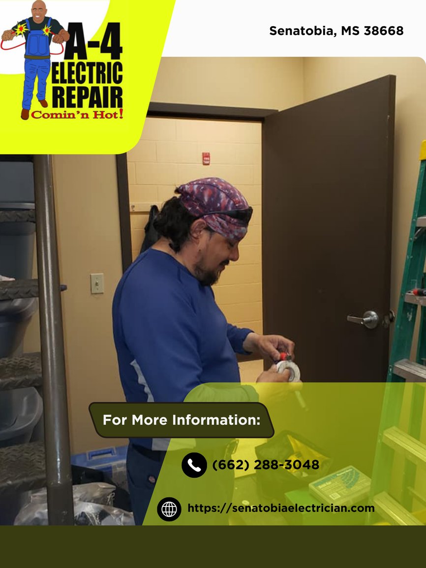 4Repair's tweet photo. We keep your home powered with A-4 Electric Repair. Need an electrician for repairs, upgrades, or installations? Call (662) 288-3048 today for reliable service and peace of mind!
#Electrician #ElectricalRepair #SenatobiaMS
https://t.co/fyVoim1IDq https://t.co/O2DNfVPJsd