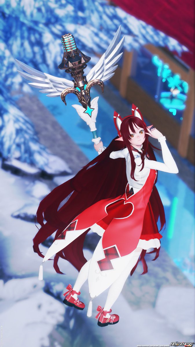 quderella's tweet photo. このごろ青色コーデが続いていたけれど、赤もいいなあ。

#PSO2男の娘同盟
#PSO2NGS_SS #メンテの日なのでssを貼る https://t.co/ubrREnVLlh