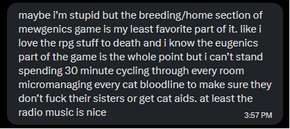 Mewgenics Takes & Confessions tweet media