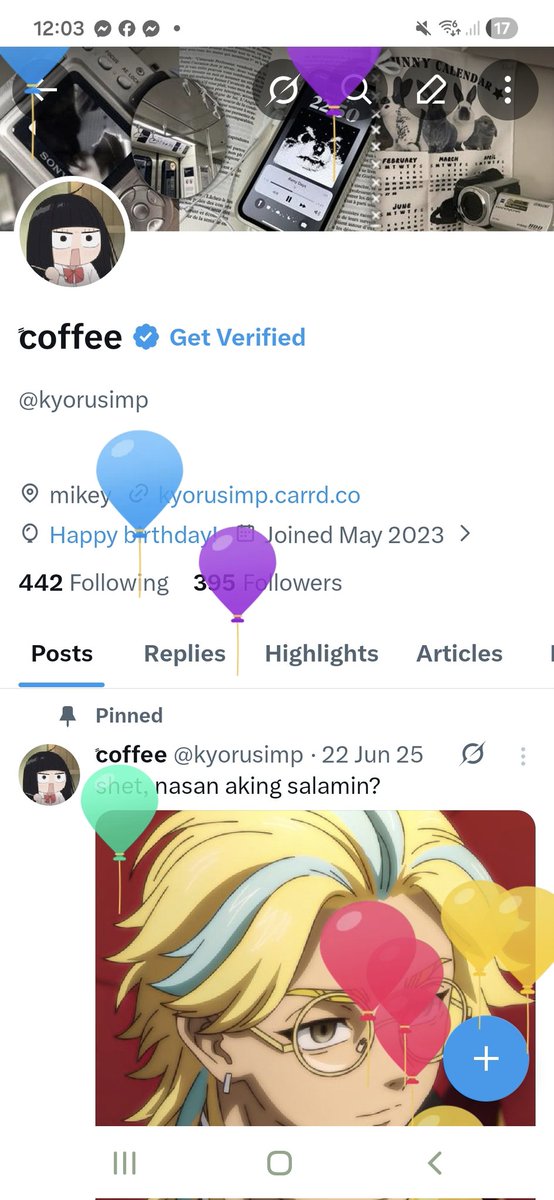 kyorusimp's tweet photo. BIRTHDAY KO PALA NGAYON https://t.co/ktkPOcX058