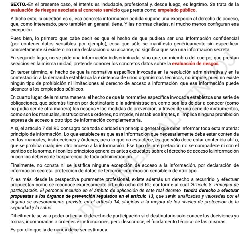 caty_pou's tweet photo. 📌 STSJ CANT 491/2026, 16.04
#Empleadopúblico
✅ SE DECLARA el derecho del recurrente a recibir la información, en forma de copia, de la #Evaluación de los #RiesgosPsicosociales de la Unidad en la que presta sus servicios.
👨🏼‍⚖️ Juan Varea Orbea https://t.co/2TOECQhjb2 👀👇🏽 https://t.co/U7WZuK7TB1